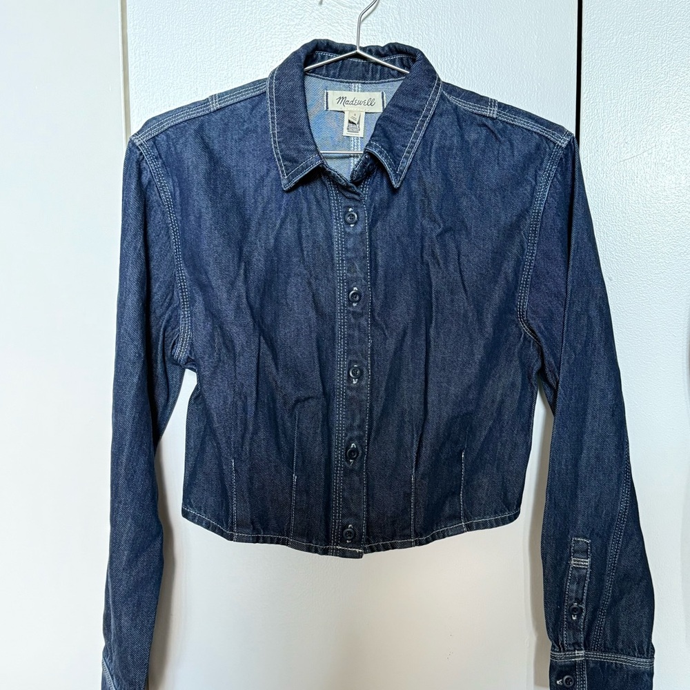 Madewell Blue Denim Button-Up Jacket